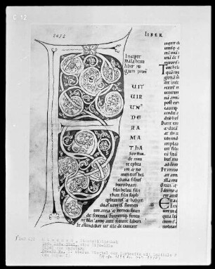 Bibel aus dem Augsburger Dom — Initiale F(uit vir unus), Folio 59verso