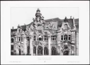 Centraltheater, Dresden: Ansicht, Detail (aus: Moderne Neubauten, 4.Jg., 1898ff, hrsg. W. Kick)