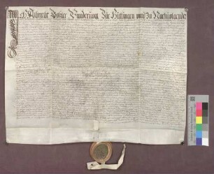 Jakob Geberszach in Istein verkauft an Hans Christoph Schenk von Castell Matten.