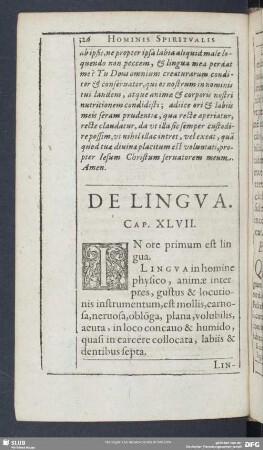 De Lingua. Cap. XLVII.