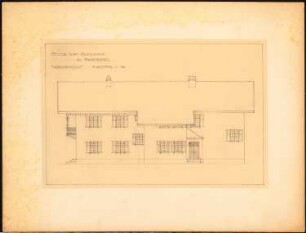 Schulhaus, Parsberg: Nordansicht 1:100