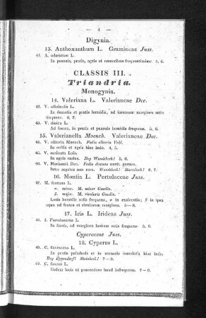 Classis III. Triandria.