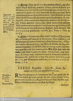 LXXXII. Regulus