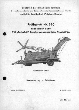 Feldhäcksler E 066