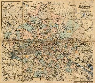 Special-Plan von Berlin : mit genauer Angabe der Polizeireviere und Hauptmannschaftsgrenzen ; nach amtlichem Material bearbeitet