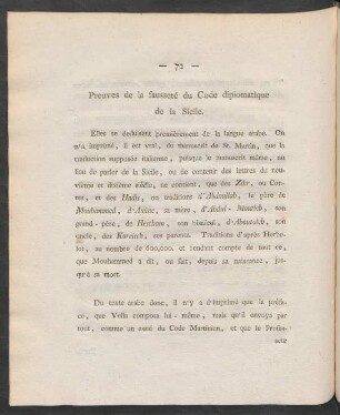 Preuves de la fausseté du Code diplomatique de la Sicile