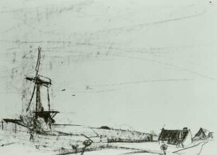 Windmühle und Ortsteil von Veere