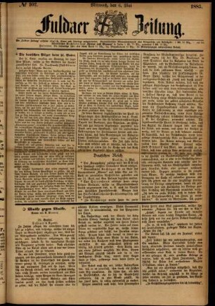 Ausgabe vom Mittwoch, den 06. Mai 1885.