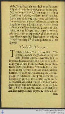 Theobaldus Thamerus