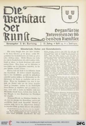 2: Künstlerische Kultur und Kunstakademie