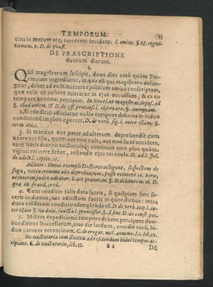 De Praescriptione duorum dierum.