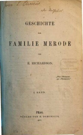 Geschichte der Familie Merode, 1