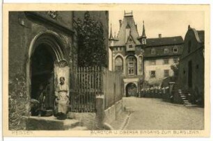 Meißen. Burgtor u. oberer Eingang zum Burglehn
