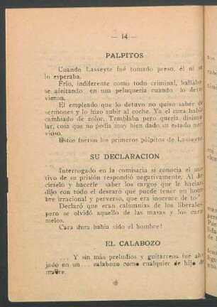 Su declaración