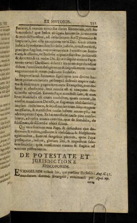 351-356, De Potestate Et Jurisdictione Episcorum