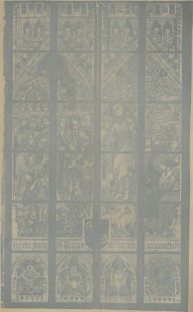 Schmidt, Heinrich von; Oppenheim; Katharinenkirche, Restaurierung - Kirchenfenster (Teilansicht)