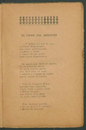 El tigre del Quequén