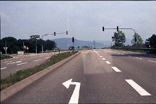 Teilknoten West: Zufahrt von Westen