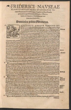 Friderici Nauseae Blancicampiani Prima Evangelicae Veritatis Homiliarum Centuria ...