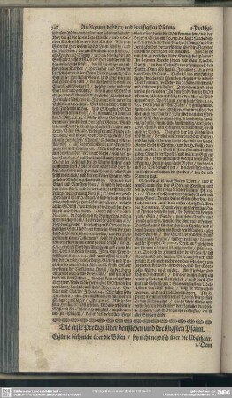 Die Predigten über den sieben und dreissigsten Psalm