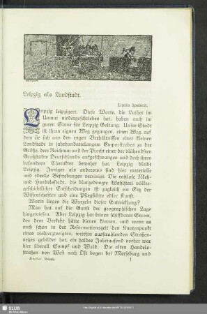 Leipzig als Landstadt