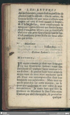 Sixieme Lettre