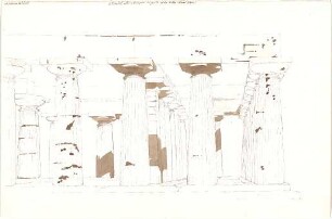 Gärtner, Friedrich von; Paestum (Prov. Salerno, Italien); Großer Tempel - Perspektive