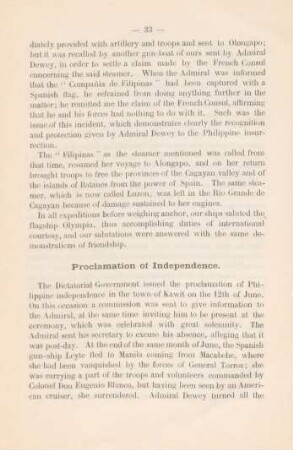 Proclamation of independence