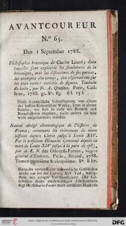 No. 65 - No. 72 (1. September - 16. September)