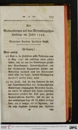 Siebenten Bandes, Zwoelftes Stuek.