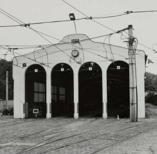 Schkeuditz, Straßenbahnhof, Schießgraben