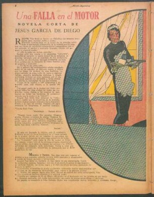 Una falla en el motor : Novela corta de Jesús García de Diego