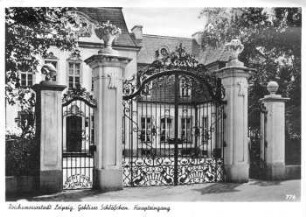 Reichsmessestadt Leipzig: Gohliser Schlößchen ; Haupteingang