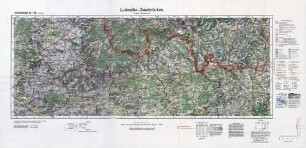 Reichskarte: Einheitsblatt 136 (1cm-Karte) Ludweiler-Saarbrücken