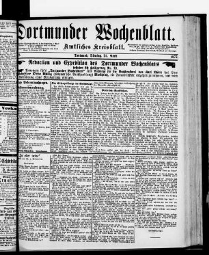 Dortmunder Wochenblatt. 1868-1877