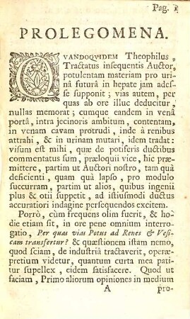 Theophilu Peri urōn biblion : = Theophili De urinis libellus
