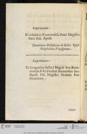 Imprimatur