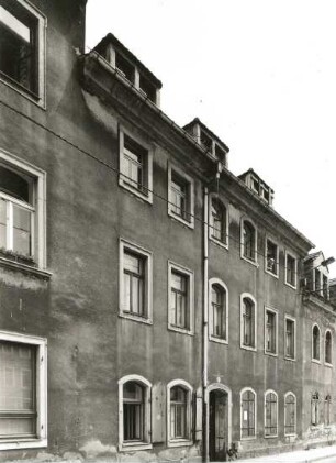 Dresden-Neustadt, Böhmische Straße 31. Wohnhaus (1851/1900). Straßenansicht
