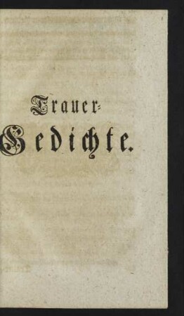 Trauer-Gedichte
