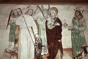 Anna Selbdritt, Erzengel Michael und der heilige Sigismund