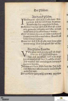 Psalm CI-CL