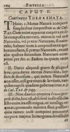 CAPUT II. Continens THEOREMATA.