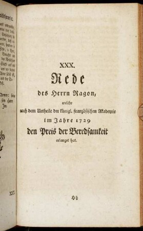 Von den Vortheilen des guten Namens.