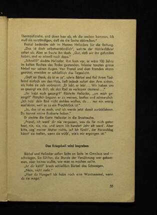 Das Kriegsbeil wird begraben