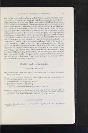 Quellen und Darstellungen