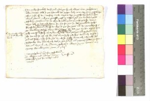 Brief Graf Kraft von Hohenlohe an Hans zu Eberstein und Ludwig zu Lichtenberg.