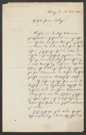 Brief an Jakob Josef Zuckmayer und Jakob Josef Zuckmayer : 14.07.1897
