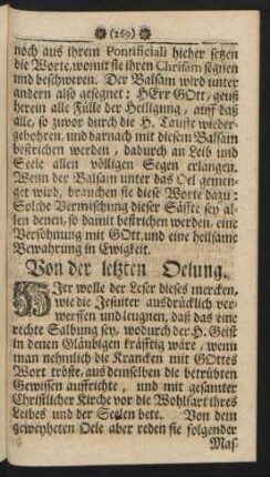 Von der letzten Oelung.