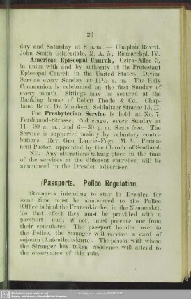 Passports. Police registration