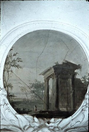 Phantasielandschaft mit Tempelruine